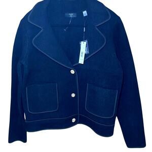 Tahari Black Jacket - Gold Detailed Buttons - Size Small